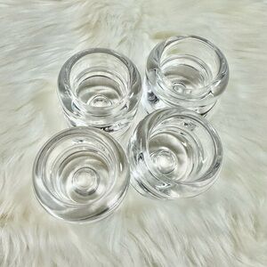 Room Essentials Transparent Glass Holders